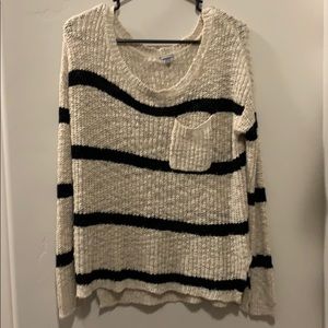 Tan/black knit sweater